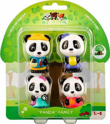 Les Klorofil Miniatur-Spielzeug Οικογένεια Panda für 1.5+ Jahre