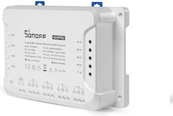 Sonoff 4CH PRO R3 Smart Ενδιάμεσος Διακόπτης με Wi-Fi και RF σε Λευκό Χρώμα