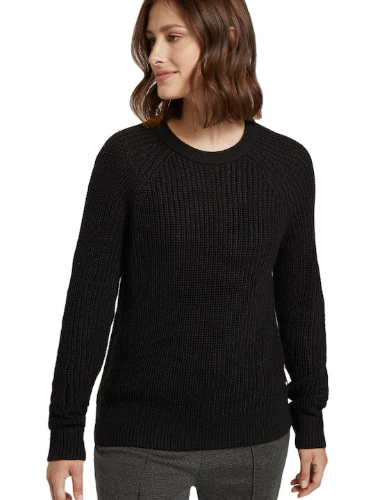 Tom Tailor Women's Long Sleeve Sweater Black