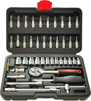 JF-1046 Set Ratchet 1\4" 46pcs TS1471