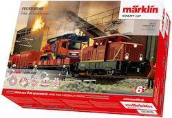 Marklin Starter Set Fire Department Train with Light 29722