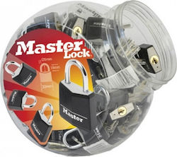 Master Lock Aluminum Padlock Brass with Key 48-piece set 30mm 1pcs