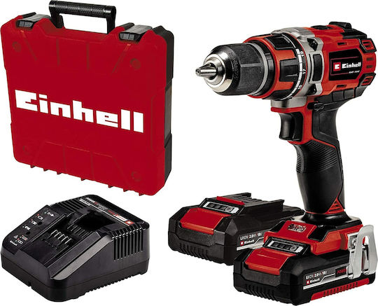 Einhell TE-CD 18/50 Li BL Δραπανοκατσάβιδο Μπαταρίας Brushless 18V 2x2Ah