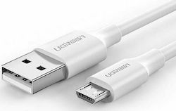 Ugreen Regulat USB 2.0 spre micro USB Cablu Alb 1m (60141) 1buc