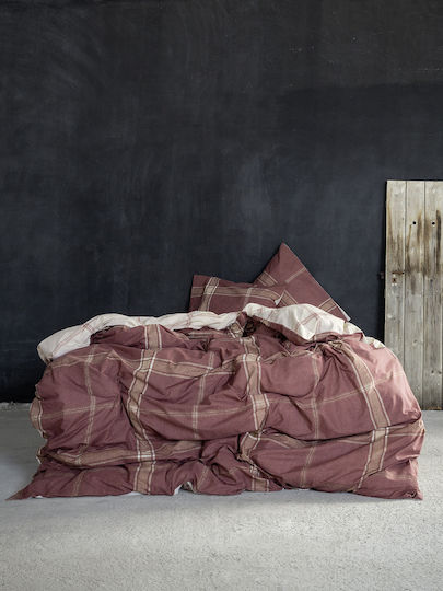 Nima Πάπλωμα Μονό 170x240εκ. Apparel Terracotta