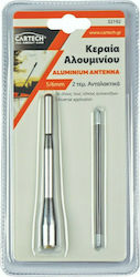 Cartech Car Antenna Roof Threaded for Radio in Silver Color