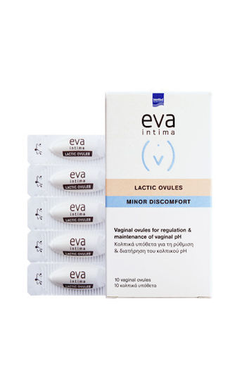 InterMed Eva Intima Minor Discomfort Lactic Ovules Интимни подложки 10бр