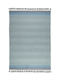 Tapicap Keren Handmade Rug Outdoor Rectangular Wool with Fringes Ciel-Blue