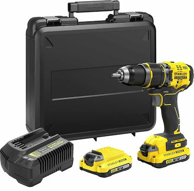 Stanley Percussive Drill Driver Battery Brushless 18V 2x2Ah