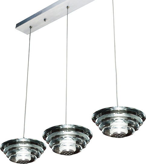 Aca Netto Hängelampe Silber Schiene mit Fassung G4