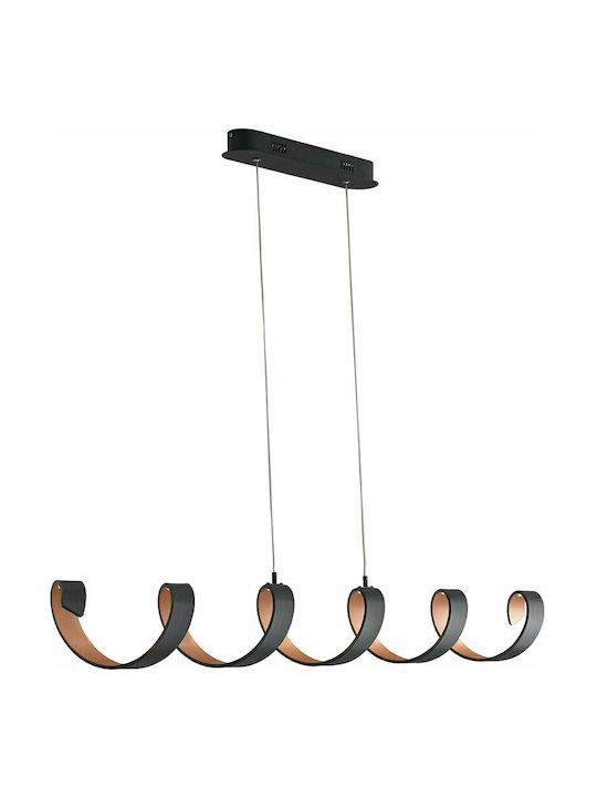 Fan Europe Helix-S6C NER Pendant Light LED with Warm White Light Black LED-HELIX-S6C NER