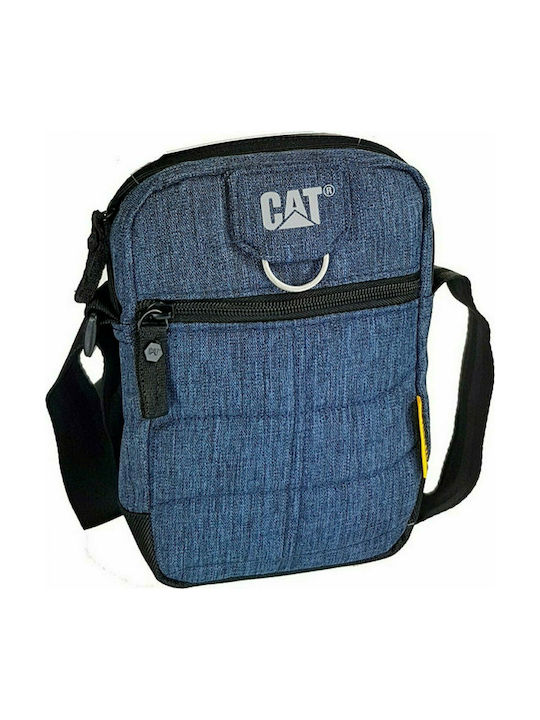CAT Ryan Ανδρική Τσάντα Ώμου / Χιαστί σε Μπλε χρώμα