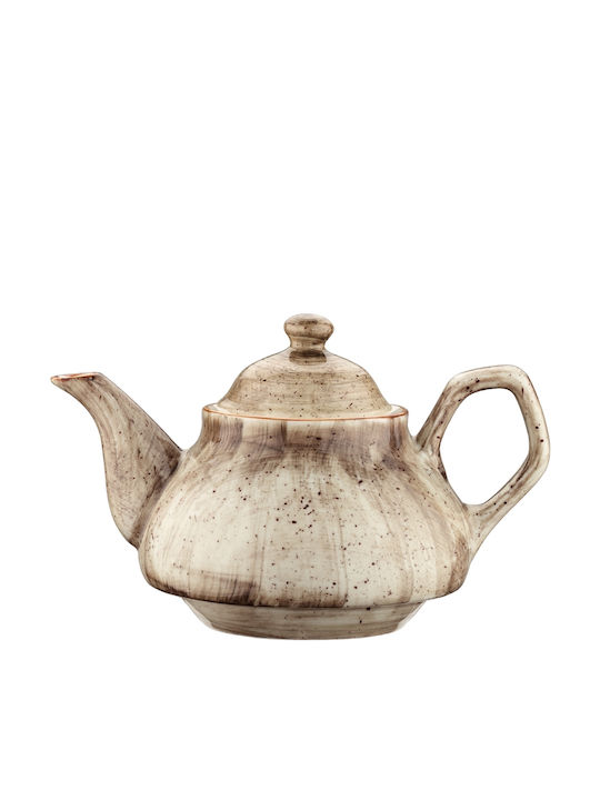 Bonna Terrain Tee-Set aus Porzellan in Beige Farbe 850ml 1Stück