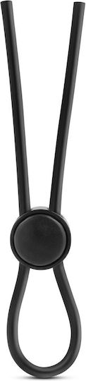 Blush Stay Hard Silicone Loop Cock Ring Black