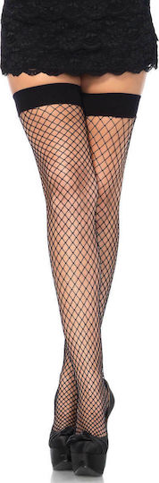 Leg Avenue UA9036 Мрежести Жартиери Черни