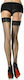 Leg Avenue Stay Up Spitze Oberschenkelhohe Sexy Strumpfhose Schwarz
