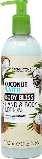 Creightons Coconut Water Ενυδατική Lotion Σώματος με Άρωμα Καρύδα για Όλες τις Επιδερμίδες 400ml
