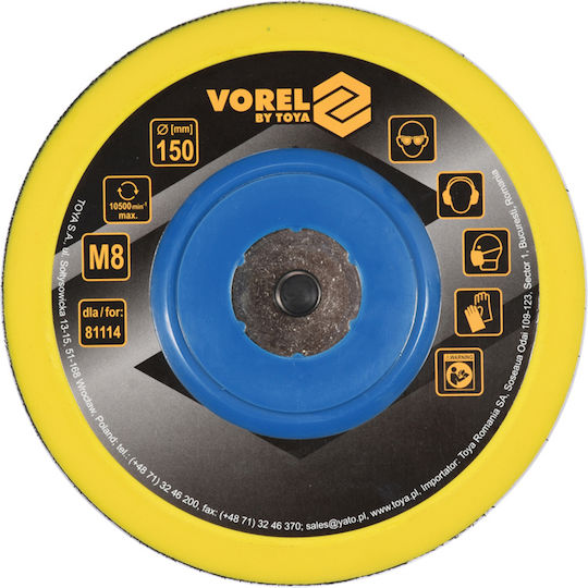 Vorel 81115 Rubber Backing Pad Air Sander 150