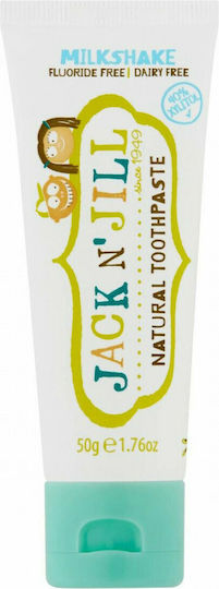 Jack n' Jill Βρεφική Οδοντόκρεμα για 6m+ με Γεύση Milkshake Χωρίς Φθόριο 50gr