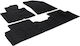 Gledring Set of Front and Rear Mats 5pcs Tray Type for Kia Carens 2013 Black