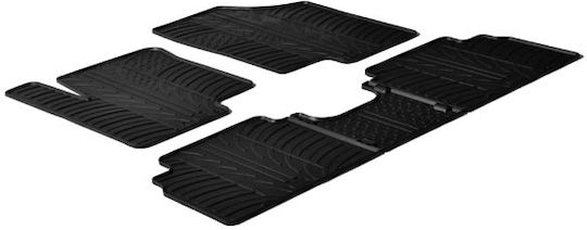 Gledring Set of Front and Rear Mats 5pcs Tray Type for Kia Venga 2010 Black