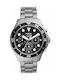 Fossil FB-03 Ceas Baterie cu Argintiu Brățară metalică
