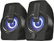 Trust Gemi RGB 2.0 Speakers with RGB 6W Black