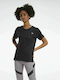 Reebok Workout Ready Activchill Women's Athletic Blouse Short Sleeve Black