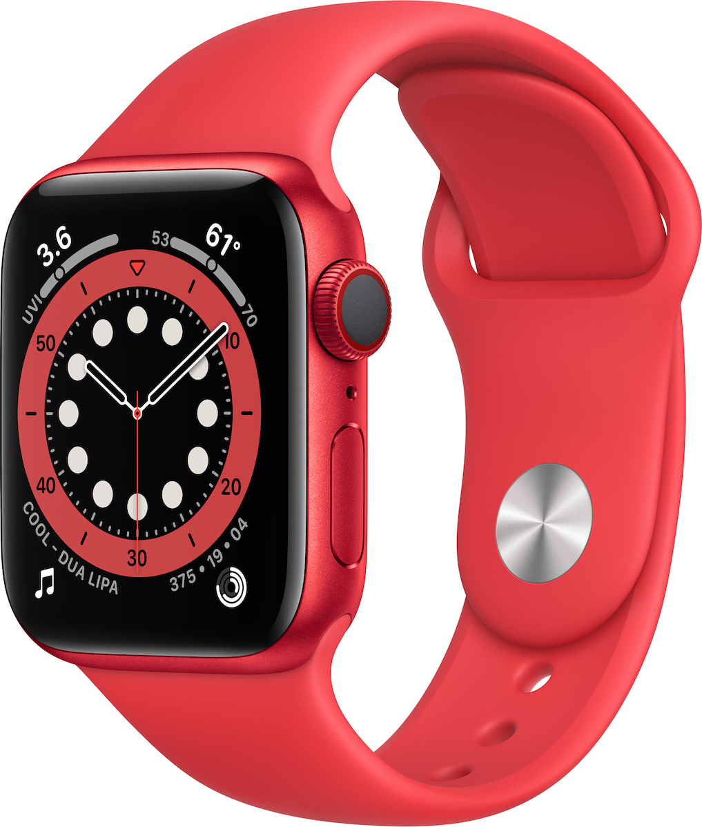Apple Watch Series 6 Cellular Aluminium 40mm Αδιάβροχο με eSIM και  Παλμογράφο (Product Red) | Skroutz.gr