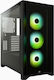 Corsair iCUE 4000X RGB Gaming Midi Tower Computer Case with Window Panel Black
