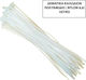 Helix Plastic Cable Ties 140mmx3.6mm In White Colour 100pcs 15236140