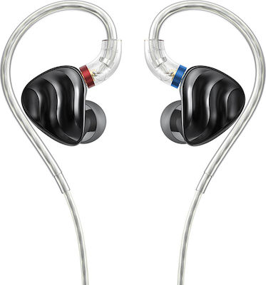 Fiio Ακουστικά Ψείρες In Ear FH3 Μαύρα