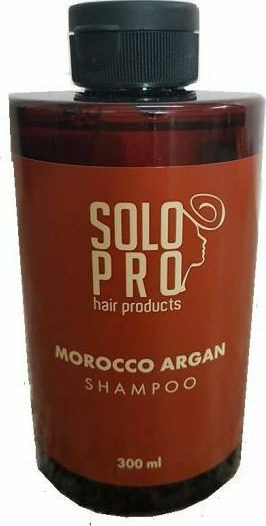 Solo Pro Morocco Argan Σαμπουάν Αναδόμησης/Θρέψης & Όγκου για Όλους τους Τύπους Μαλλιών 300ml