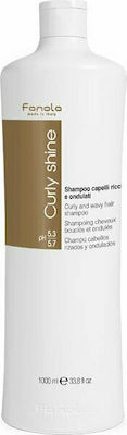 Fanola Curly Shine Shampoos Glanz für Lockige Haare 1x1000ml