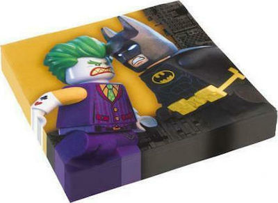 Χαρτοπετσέτες Lego Batman Πολύχρωμες 20τμχ