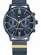 Tommy Hilfiger Blake Damen Uhr mit Marineblau Metallarmband