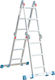 Bormann Pro BHL5070 Multipurpose Ladder 4x5 with Maximum Height 5.61m