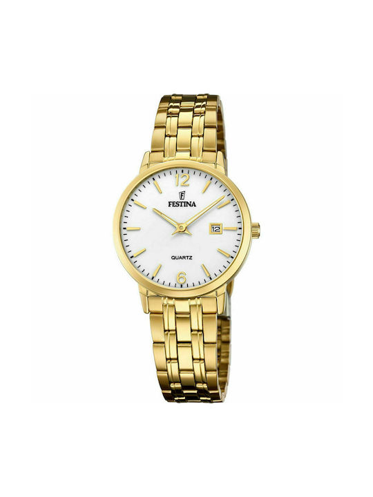 Festina Watch with Gold Metal Bracelet F20514/2