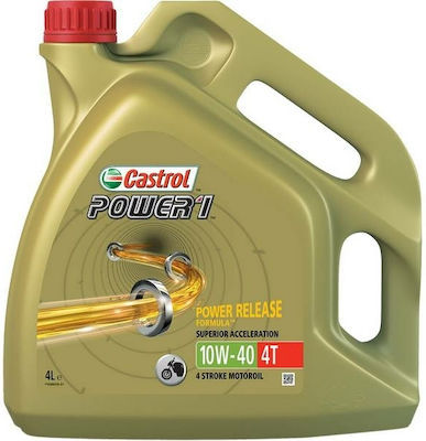 Castrol Power 1 4T 10W-40 4-Stroke Motorcycle Motor Oil 4lt