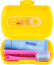 Curaprox Be You Travel Set Οδοντόβουρτσα Ultra Soft Κίτρινο