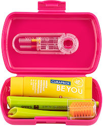 Curaprox Be You Travel Set Οδοντόβουρτσα Ultra Soft Φούξια