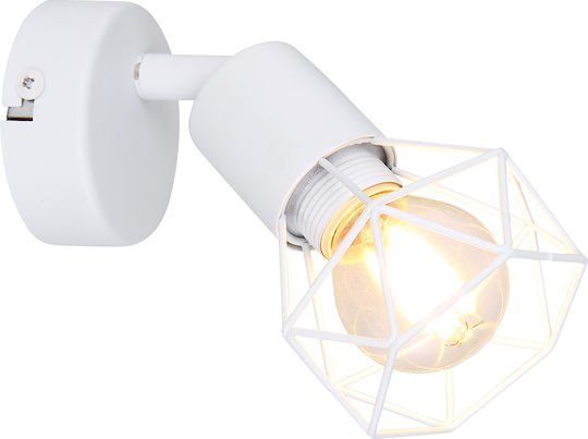 Globo Lighting Xara I Μοντέρνο Φωτιστικό Τοίχου με Ντουί E14 Λευκό 13x12.5εκ.