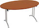 Karekla by Fragkoulakis Forli Tischständer aus Metall in Silber Farbe 105x42x75cm