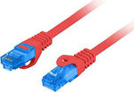 Lanberg S/FTP Cat.6a Ethernet Network Cable 1.5m Red 1pcs