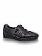 Ανατομικά Γυναικεία Slip-On Δερμάτινα Μαύρα