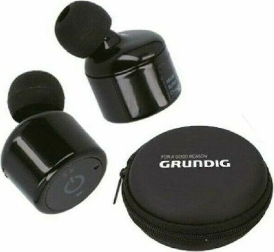 Grundig 910041 In-Ear Bluetooth-Freisprecheinrichtung Kopfhörer mit Ladeetui Schwarz
