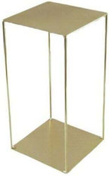 METAL TABLE STAND GEOMETRIC 20X20X40CM (GOLD)