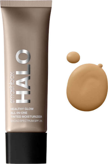 Smashbox Halo Healthy Glow All-in-One Tinted Moisturizer Broad Spectrum Liquid Foundation SPF25 Medium Tan 40ml