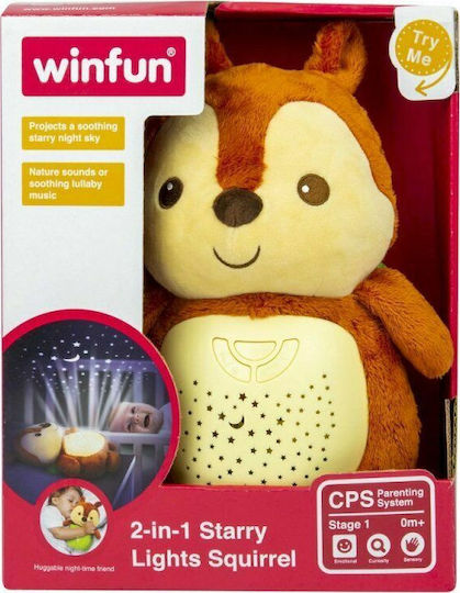 Winfun Παιδικό Φωτιστικό Projector Squirrel Projector Καφέ