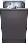Neff S855EKX14E Πλήρως Εντοιχιζόμενο Πλυντήριο Πιάτων με Wi-Fi για 9 Σερβίτσια Π44.8xY81.5εκ. Μαύρο
